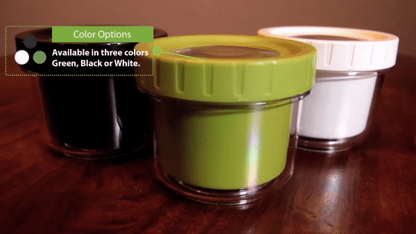 Ganjar airtight weed container color variations
