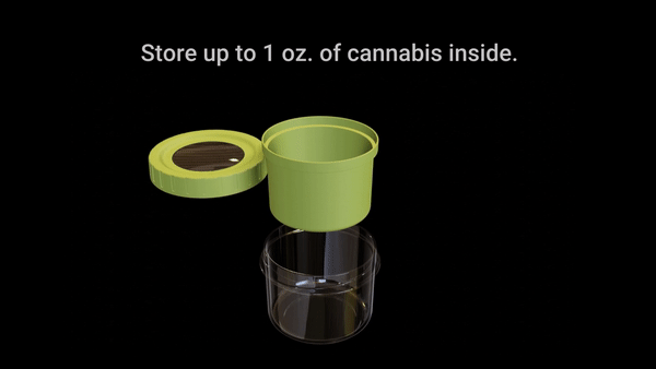 Ganjar One Ounce Weed Storage Container